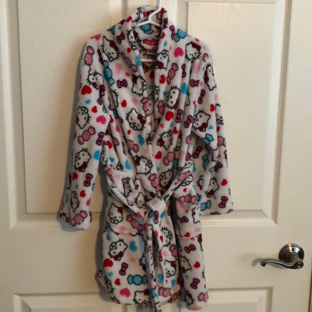 Girls size small Hello Kitty robe